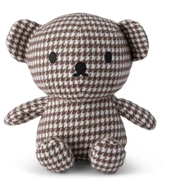 Beertje Boris in een klassieke chique pied de poule print