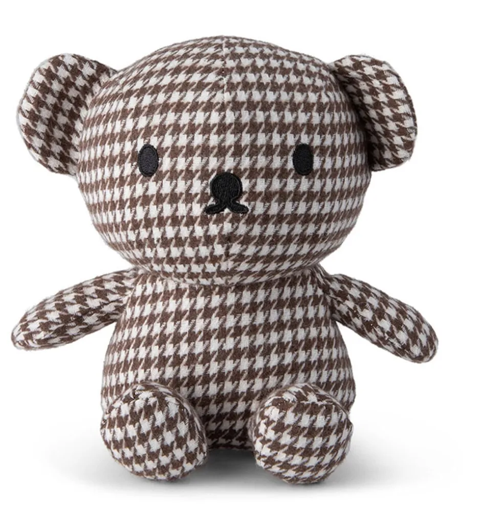 Beertje Boris in een klassieke chique pied de poule print