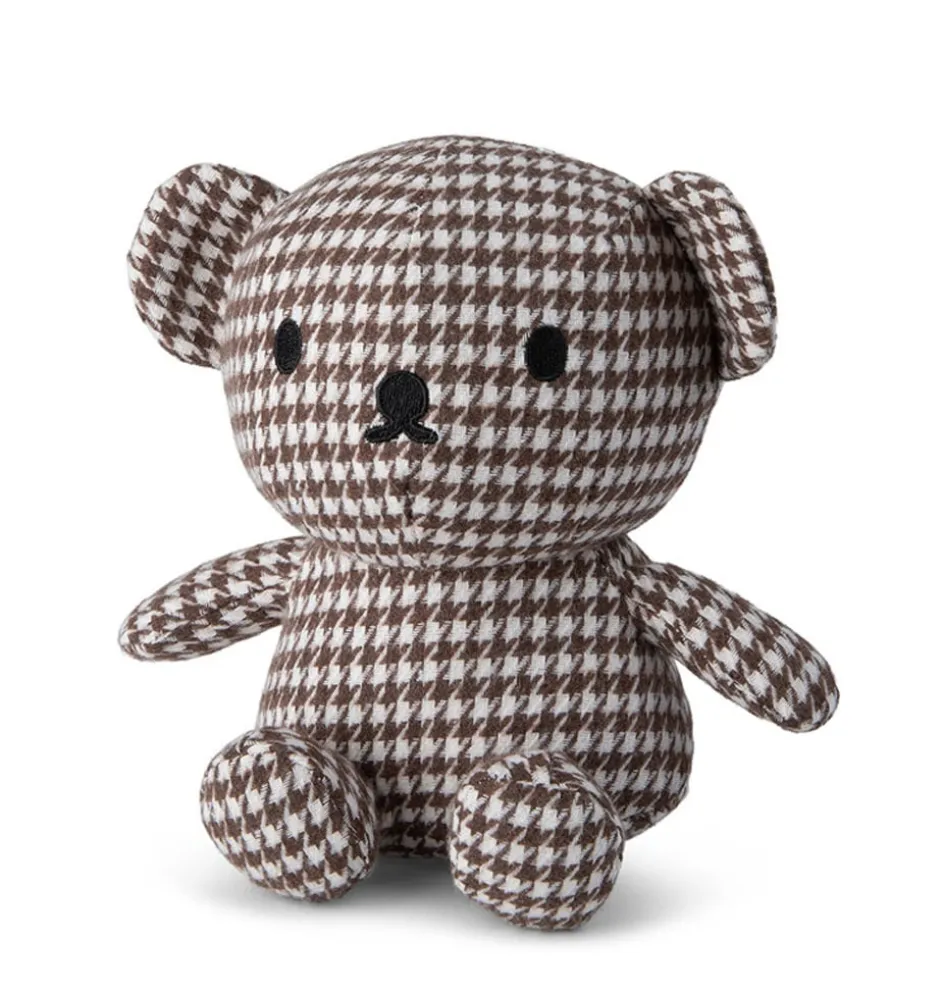 Beertje Boris in een klassieke chique pied de poule print