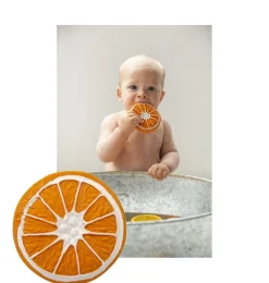 Clementino the orange / sinaasappel van Oli & Carol babybadspeeltje