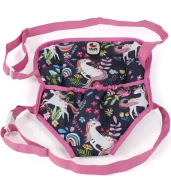 Draagzak voor poppen met eenhoornprint