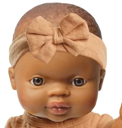 Heless jurk met haarband voor Gordi poppen / caramel