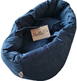 Hollie poppendraagmand / reiswieg in stoer denim