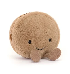 Jellycat Amuseables Mona Macaron (chocolade)