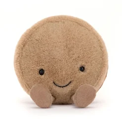Jellycat Amuseables Mona Macaron (chocolade)