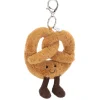 Jellycat Amuseables pretzel bag charm