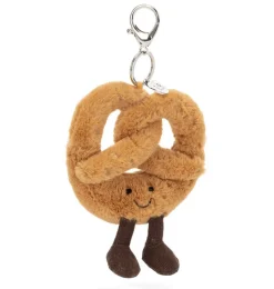 Jellycat Amuseables pretzel bag charm