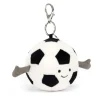 Jellycat Amuseables sports football charm / sleutelhanger