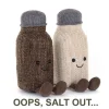 JellycatAmuseables Rocksy Salt & Miller Pepper