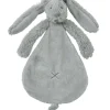 Knuffeldoekje konijntje grijs Happy Horse