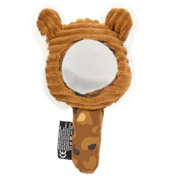 Les Du00e9glingos tijger rammelaar en piepspeeltje met spiegel