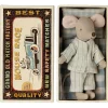 Maileg Big brother muisje met pyjama in matchbox / collectie 2024