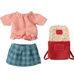 Maileg Big Sister tricycle muis met rode tas