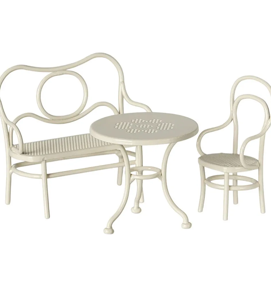 Maileg cafu00e9 set voor de muisjes / off white