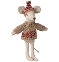 Maileg gebreide trui en muts voor moeder muis