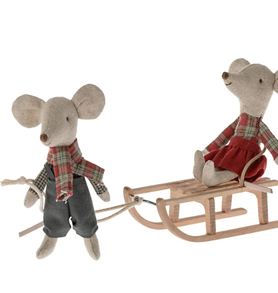 Maileg houten slee voor de muisjes
