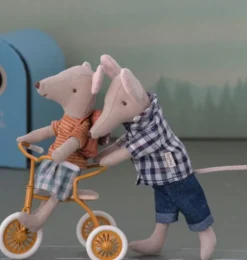 Maileg kledingset big brother muis met tas