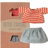 Maileg kledingset big sister muisje / petite couture / rok en gestreept truitje