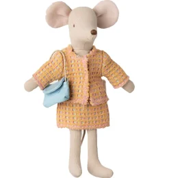 Maileg kledingset moeder muis / mantelpakje met tas
