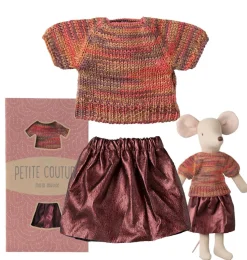 Maileg kledingset petite couture moeder muis / rok en top