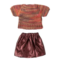 Maileg kledingset petite couture moeder muis / rok en top