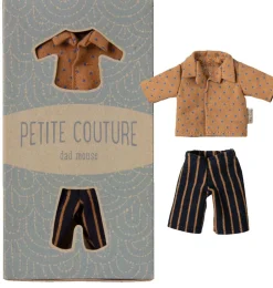 Maileg kledingset vader muis / overhemd en gestreepte broek