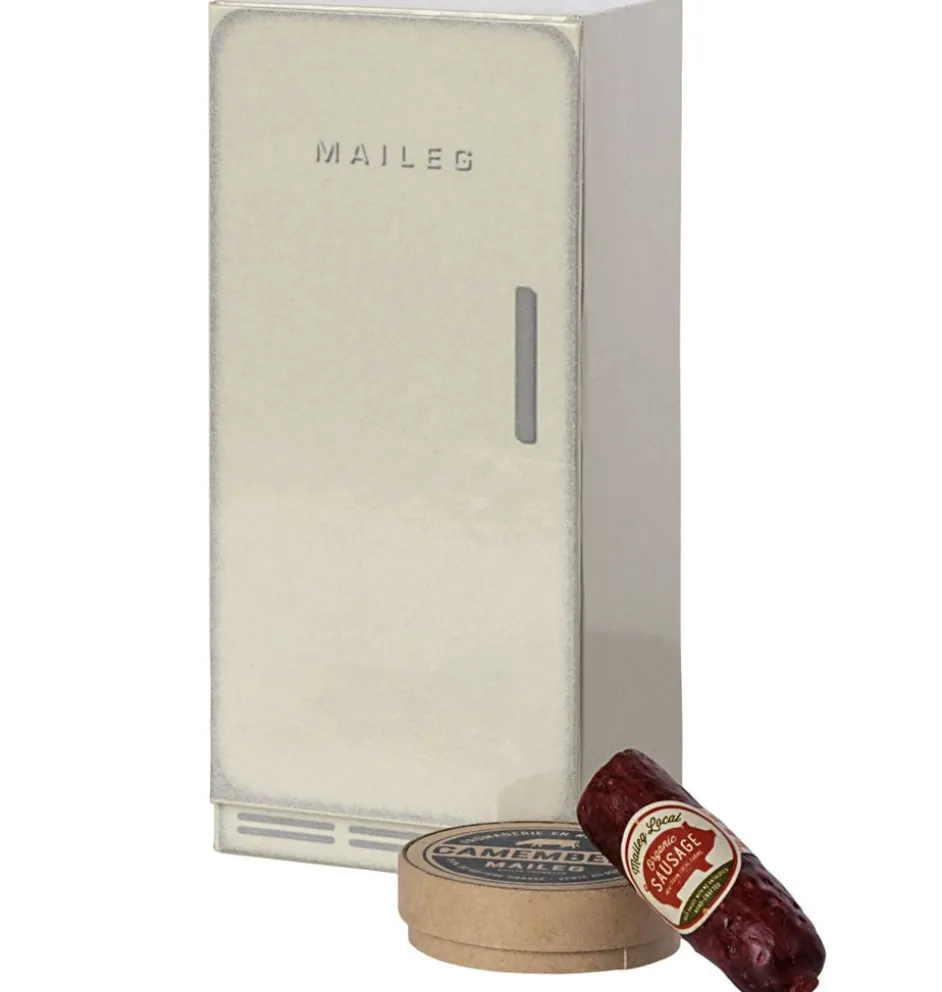 Maileg koelkast voor de muisjes met worst en camembert