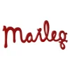Maileg logo van hout / rood