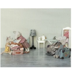 Maileg overall met t-shirt voor big brother muis + een koffertje