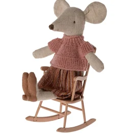 Maileg schommelstoel voor de muisjes / dark powder