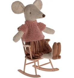 Maileg schommelstoel voor de muisjes / dark powder