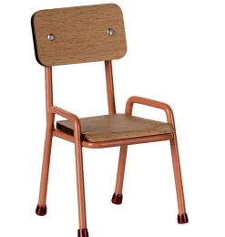 Maileg stoel voor de muisjes / coral / hout