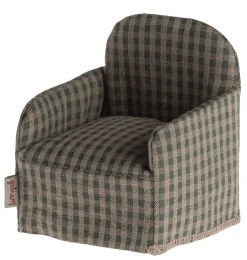 Maileg stoel voor de muisjes / groen geruit