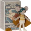 Maileg superheld muis little brother in luciferdoos