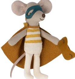 Maileg superheld muis little brother in luciferdoos