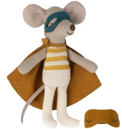 Maileg superheld muis little brother in luciferdoos