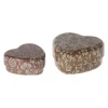 Maileg twee hartjesdoosjes met bloemenprint