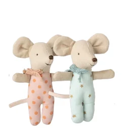 Maileg tweeling muisjes in luciferdoosje met beddengoed / collectie 2025