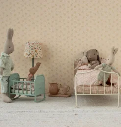 Maileg wiegje / schommelwiegje blauw mint