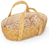 Mamamemo mozesmand / poppenreiswieg met beddengoed voor poppen tot 35 cm