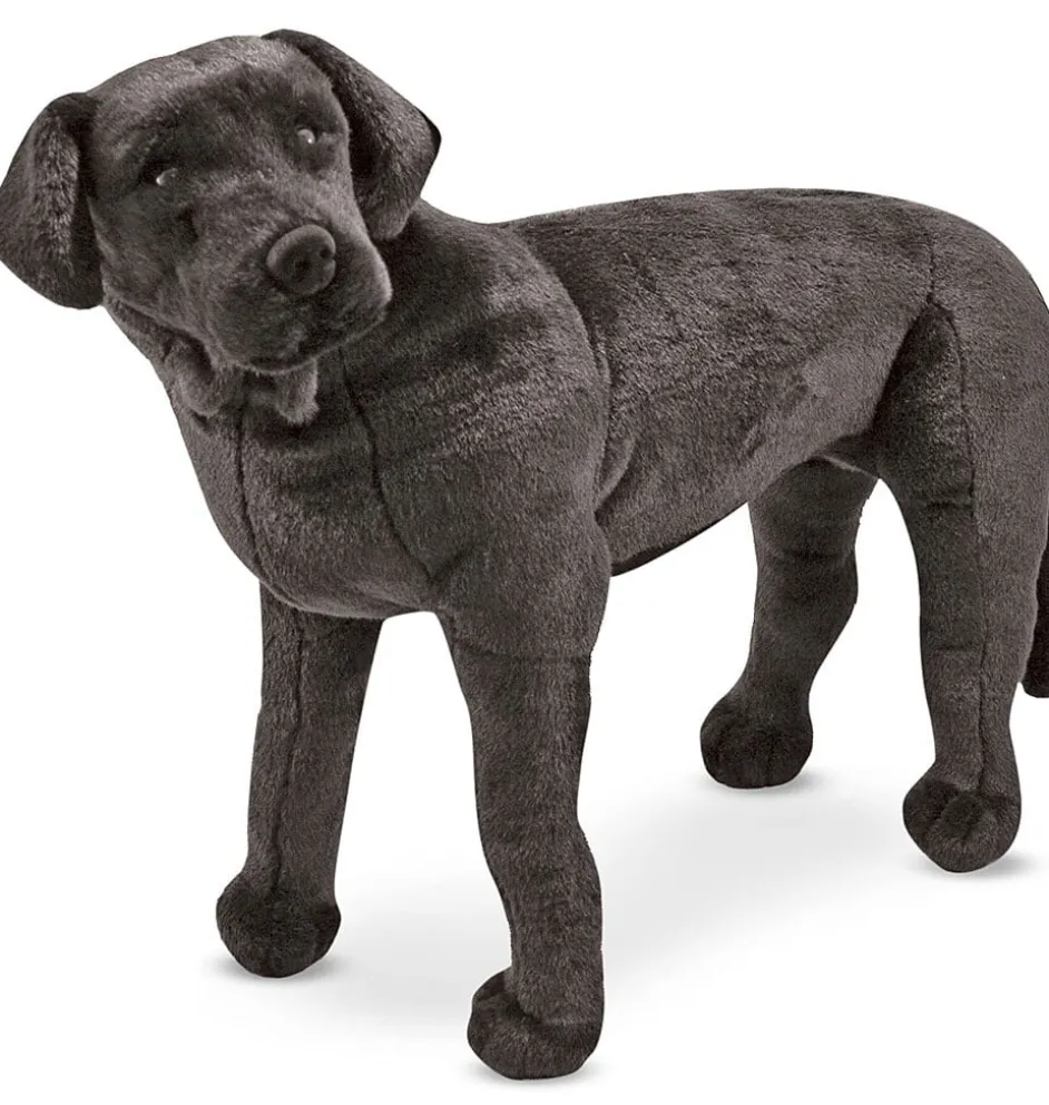 Melissa & doug levensechte zwarte labrador retriever knuffel