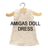 Minikane jurk voor Amigas poppen / u00e9cru
