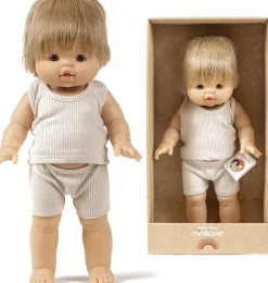 Minikane / Paola Reina Gordi pop Archie met ondergoed / 37 cm