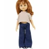 Minikane Amigas u2013 Ensemble pantalon Jean et top Faustine en double gaze galet