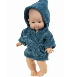 Minikane badjas blauw voor Gordi poppen