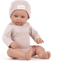 Minikane Bambinis u2013 Ensemble body manches longues Andru00e9a et bonnet en nid du2019abeille pu00e9tale