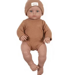 Minikane Bambinis u2013 Ensemble body manches longues Andru00e9a et bonnet en nid du2019abeille pu00e9tale - Copy