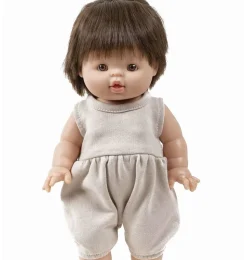 Minikane barboteuse Noa en molleton Lin voor Gordi poppen