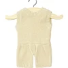 Minikane Barboteuse Orlando en tricot cru00e8me voor Gordi poppen