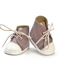 Minikane basketbalschoenen Komvers kunstleer kleur blush voor Gordis